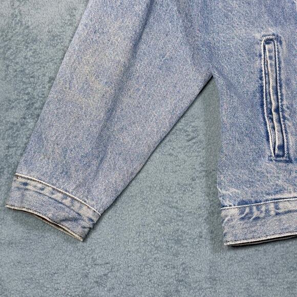 Harley-Davidson Vintage Denim Jacket American Eagle Embroidered Women's Medium - Picture 5 of 10